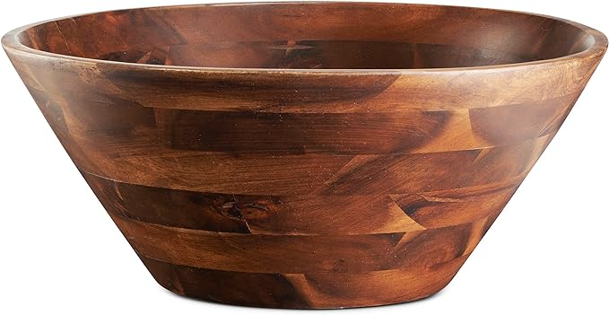 Wood Eclat Large Acacia Wood Salad Bowl Set