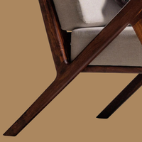 Contemporary Rosewood Lounge Chair with Modern Design