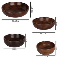 Wood Eclat Acacia Wood Classic Elegant Bowls