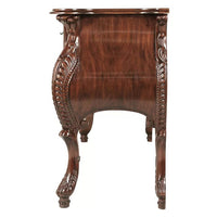 Mid-Century Modern Hand carved Teak Wood Console Table