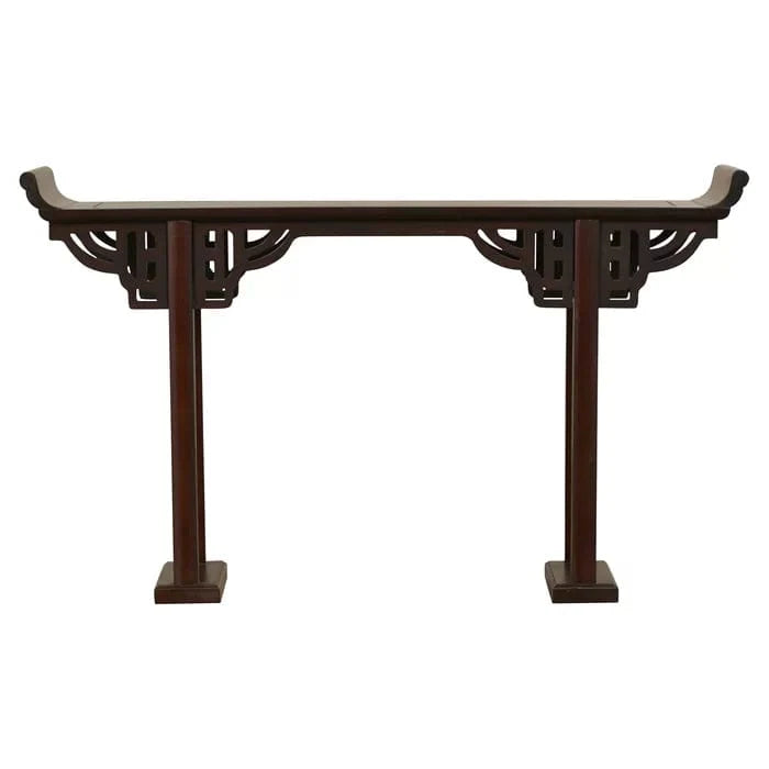 Modern Farmhouse Solid Teak Wood Console Table