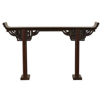 Modern Farmhouse Solid Teak Wood Console Table