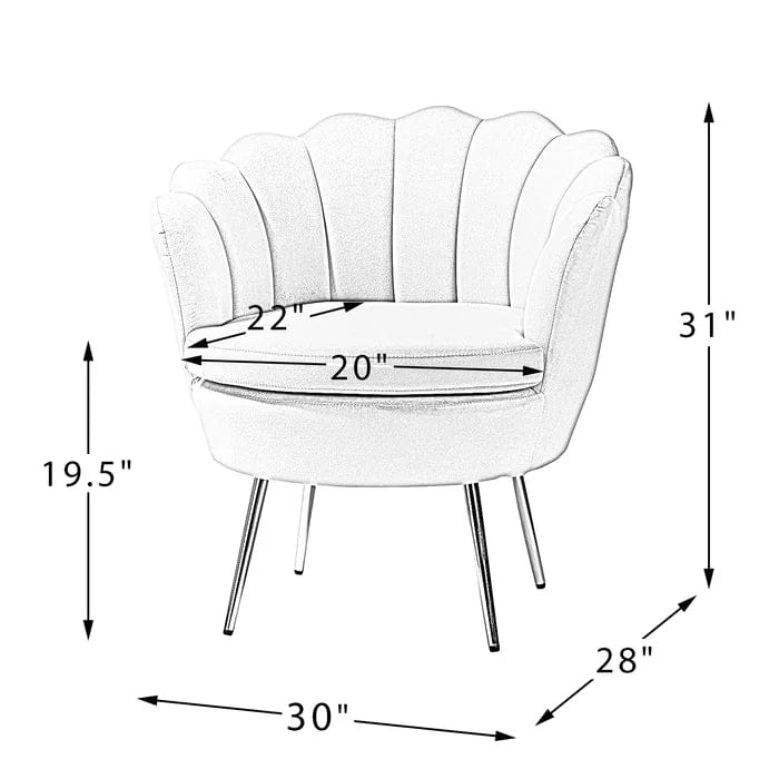 Belmont Upholstered Barrel Chairs Set of 2