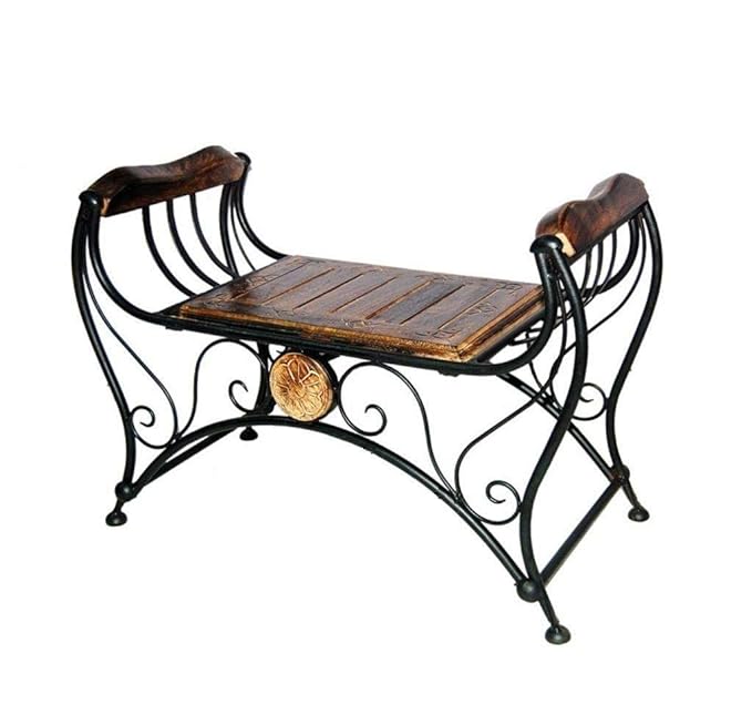 Wood Eclat Mango Wood Center Table/Bench for Living Room, Lounge, or Patio Furniture