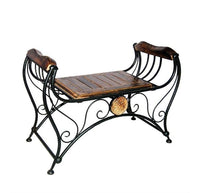 Wood Eclat Mango Wood Center Table/Bench for Living Room, Lounge, or Patio Furniture