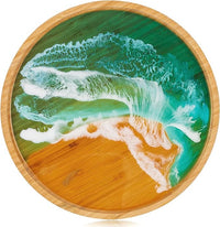 Wood Eclat Ocean-Inspired Resin Decorative Tray