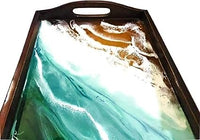 Wood Eclat Ocean-Inspired Resin Decorative Tray