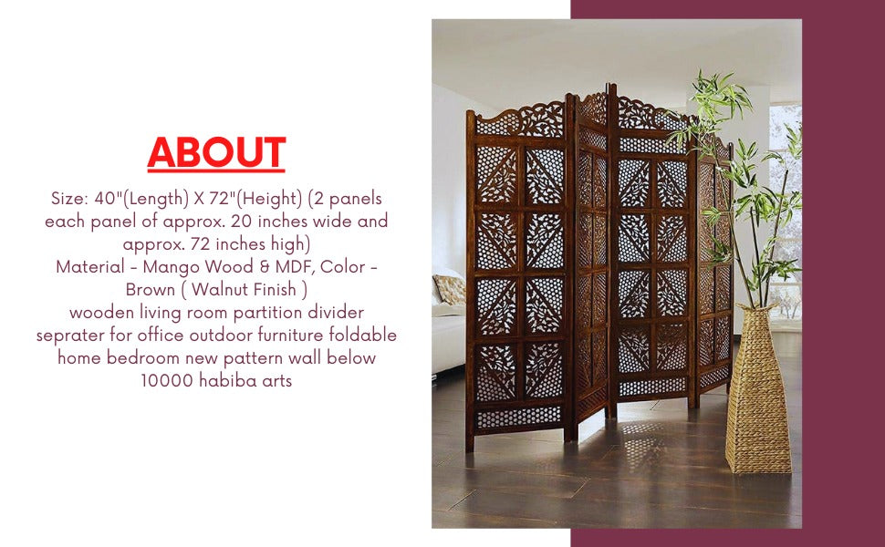 WOOD ECLAT Room Divider  Wood Separator  Wooden Partition