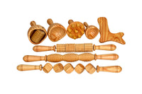 WOOD ECLAT MaderoTherapy Accessories 8-In-1  Wood Therapy Massager Kit.