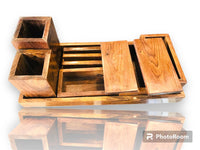 WOOD ECLAT Table Organizer 100% Acacia wood