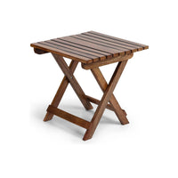 WOOD ECLAT Wooden Folding Coffee Table | Outdoor garden patio Table| Side Table