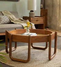 Octagon Coffee Table In Brown Color